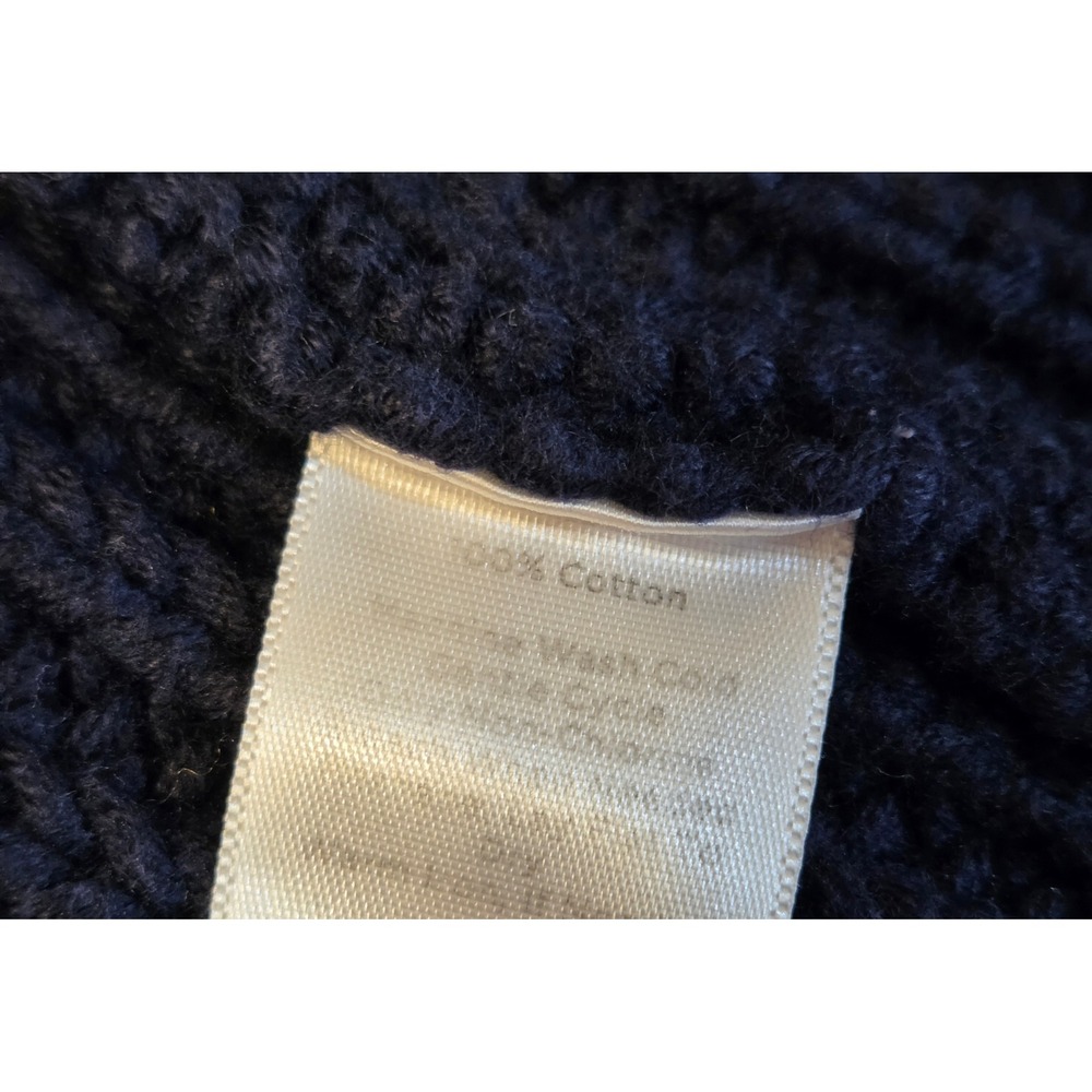 Talbots Ribbed Open Front Cardigan Wide Fold-Over Shawl Collar Women's Size 2X - Picture 8 of 8